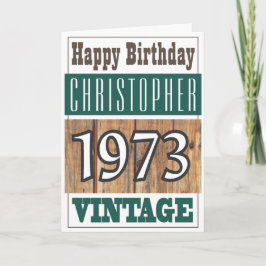 Nacido en 1973 Tarjeta de felicitación