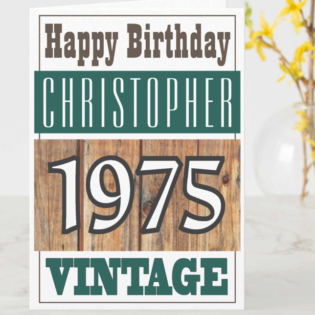 Nacido en 1975 Tarjeta de felicitación (Subido por el creador)