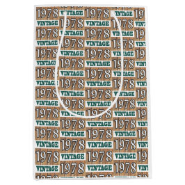 Nacido en 1978 bolsa de regalo mediana