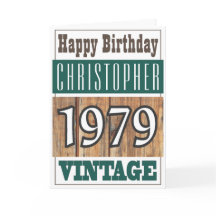 Nacido en 1979 Tarjeta de felicitación