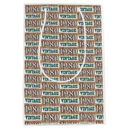 Nacido en 1980 bolsa de regalo mediana