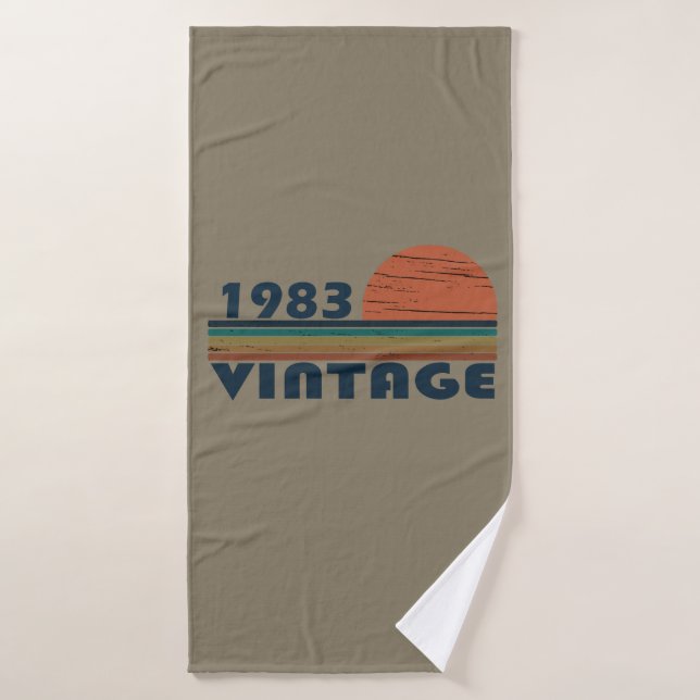 Nacido en 1983 como regalo de cumpleaños vintage (Toalla de baño)