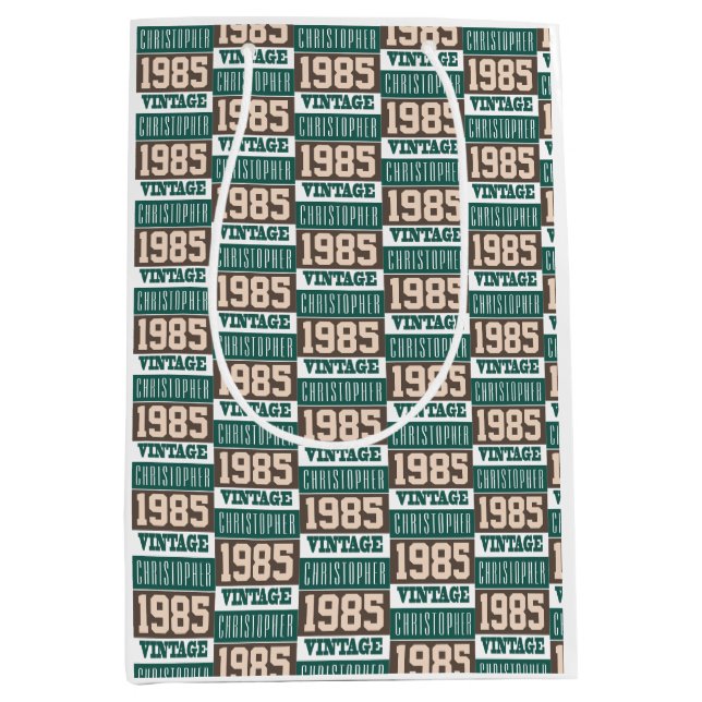 Nacido en 1985 bolsa de regalo mediana (Anverso)