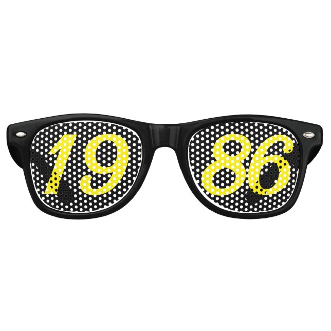 Nacido en 1986 40 cumpleaños lentes de sol lentes  (Anverso)