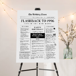 Nacido en 1996 Cumpleaños Divertido Periódico