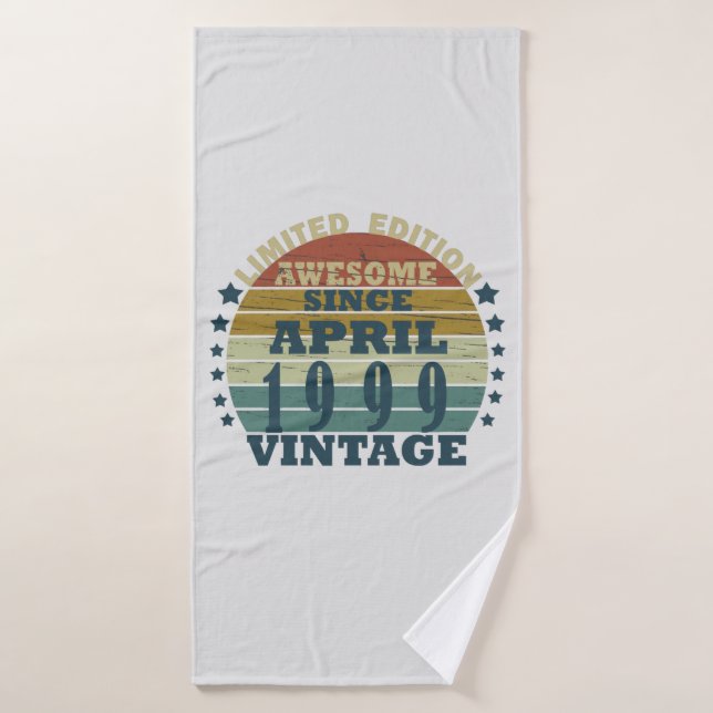 Nacido en abril de 1999, fecha de nacimiento (Toalla de baño)