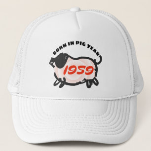Nacido en el año de cerdo chino 1959 Sombrero de C