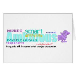 Nacido en el año galardonado Personalidad Tarjeta 