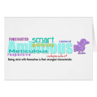 Nacido en el año galardonado Personalidad Tarjeta 