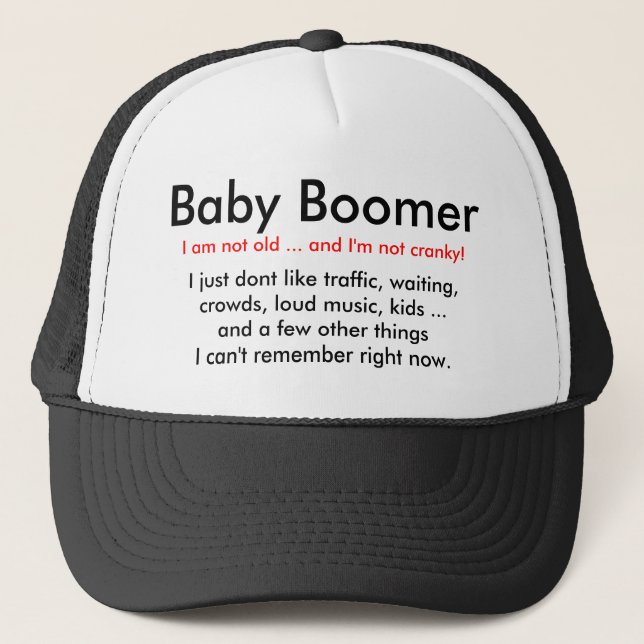 Nacido en el baby boom irritable - gorra (Anverso)