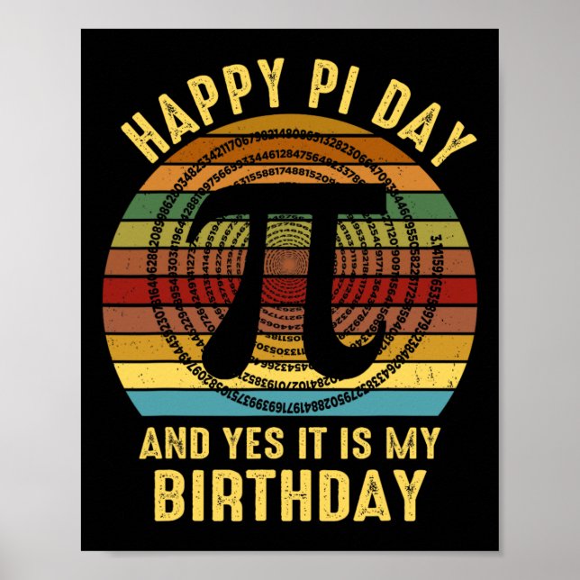 Nacido En El Día Pi Decoraciones De Cumpleaños Fel (Frente)