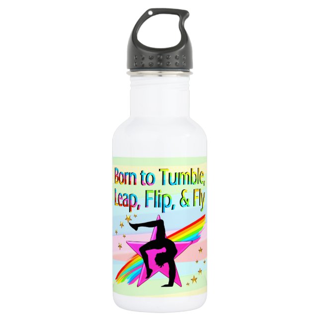 NACIDO EN LA BOTELLA DE AGUA GIMNASTICA DE TUMBLE (Anverso)