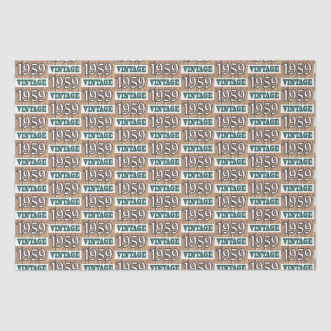 Nacido en papel tisular en 1959 (Anverso)