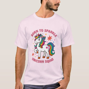 Nacido en Sparkle - camiseta de la brigada unicorn