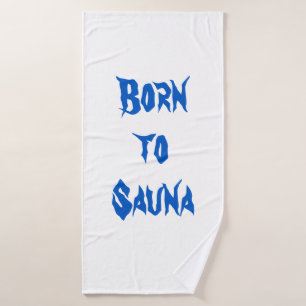 Nacido en toalla de baño de Sauna