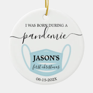 Nacido en una pandemia con ornamento fotográfico