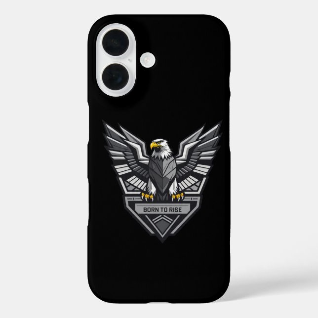 Nacido para alzarse con el iPhone 16 Funda mate ne (Reverso )