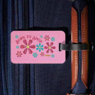 Nacido para comprar etiquetas de equipaje