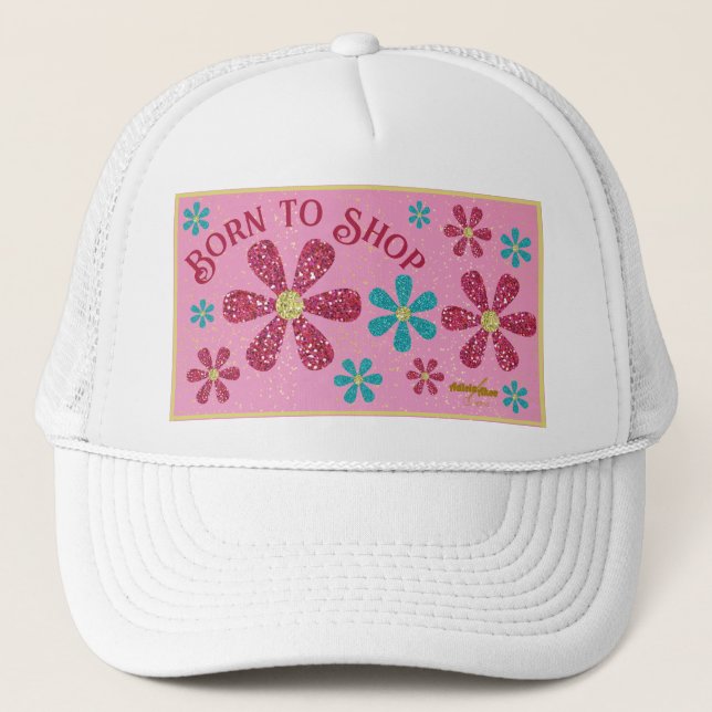 Nacido para comprar sombrero de camionero (Anverso)