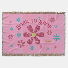 Nacido para comprar una manta decorativa de lanzam