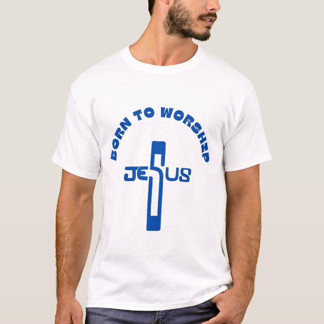Nacido para el culto, camisa cristiana, regalo rel (Anverso)