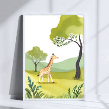 Nacido para Explorar | Arte de Guardería Acuarela 
