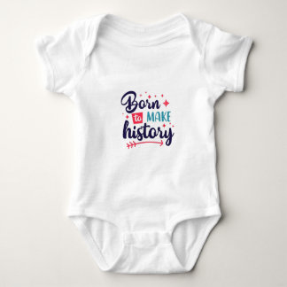 Nacido para hacer historia Baby Jersey Bodysuit