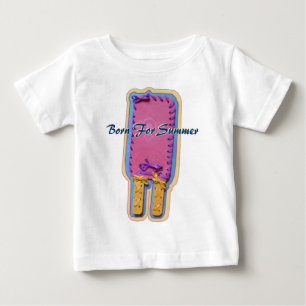 Nacido para la camiseta bebé de verano