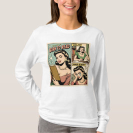 Nacido para leer la camiseta Bookish | Comic Book 