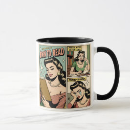 Nacido Para Leer Retro Graciosa Copa De Libros Par
