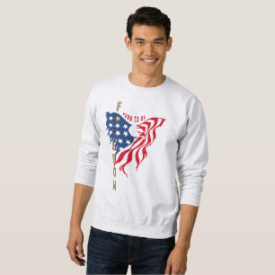 Nacido para ser libre Águila Patriótica   Sudadera