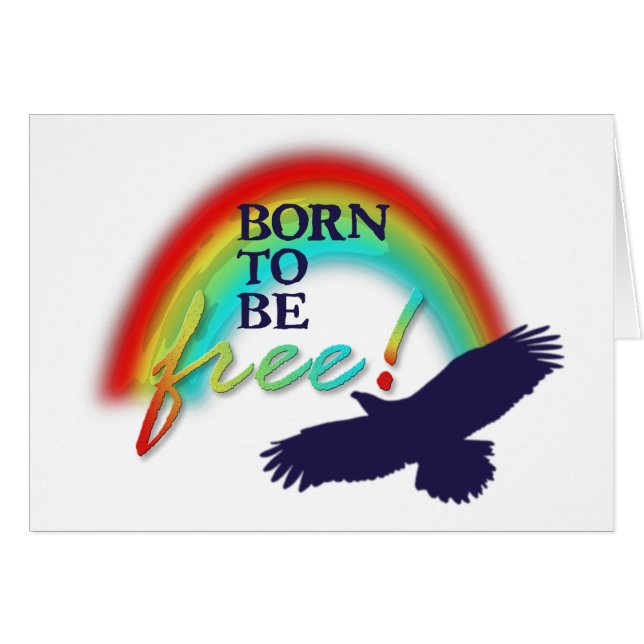 Nacido para ser libre | fondo transparente (Anverso (Horizontal))