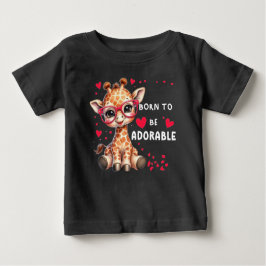 Nacido para ser una camiseta bebé adorable