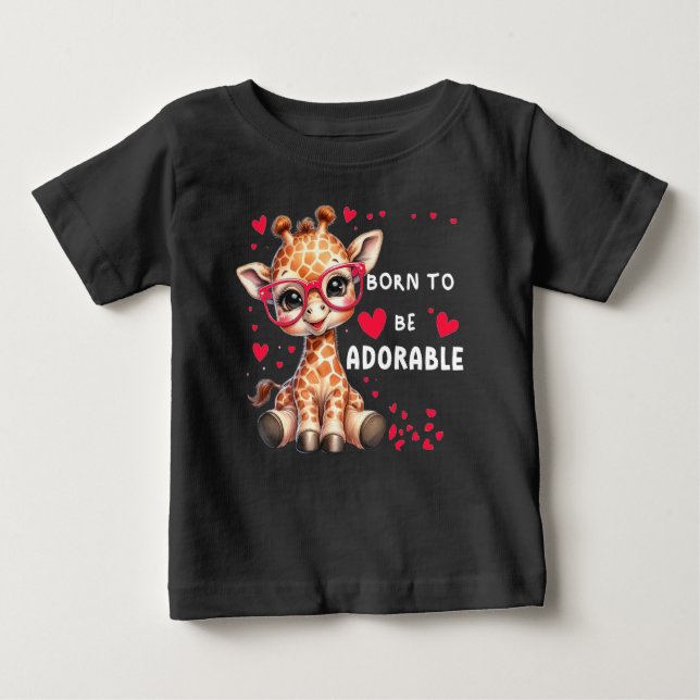 Nacido para ser una camiseta bebé adorable (Anverso)