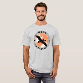 Nacido para viajar en camiseta