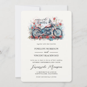 Nacido para viajar juntos Invitación a la boda
