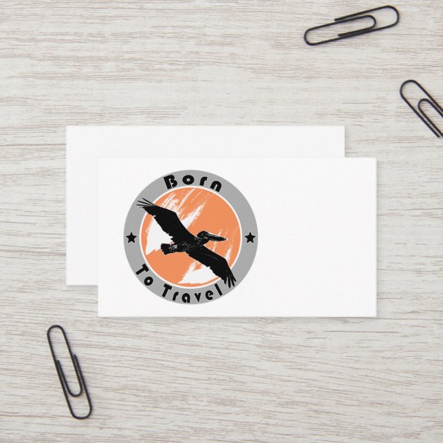 Nacido para viajar tarjeta de visita (Anverso/Reverso In Situ)