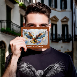 Nacido para volar como una postal de pintura al ág