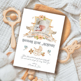 Nacido recién nacido Nacido Anuncio Escudo de foto