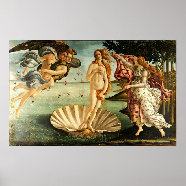 Nacimiento Botticelli De Pintura De Arte Renacenti (Frente)