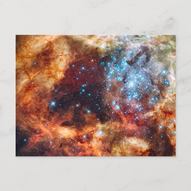 Nacimiento de Estrellas Postal Cósmica (Anverso)