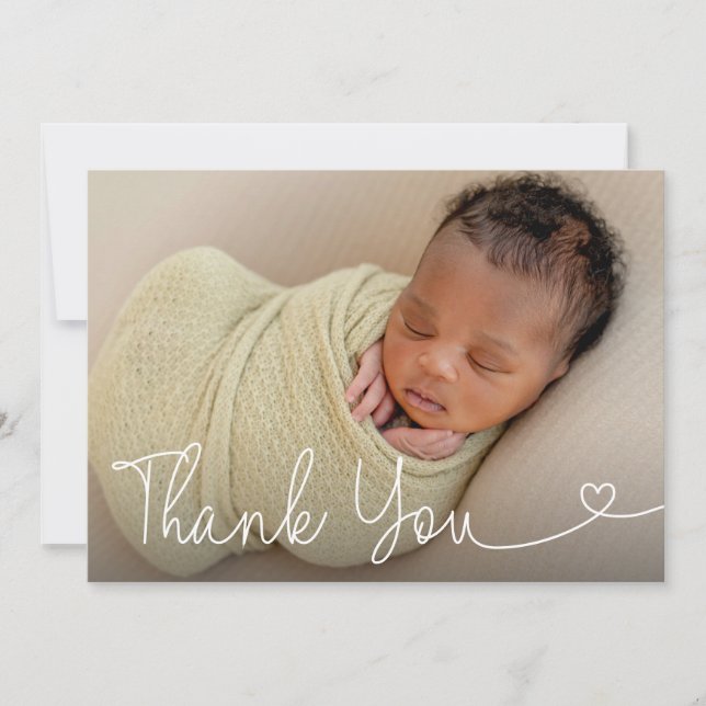 Nacimiento de foto bebé Anuncio de escritura moder (Anverso)