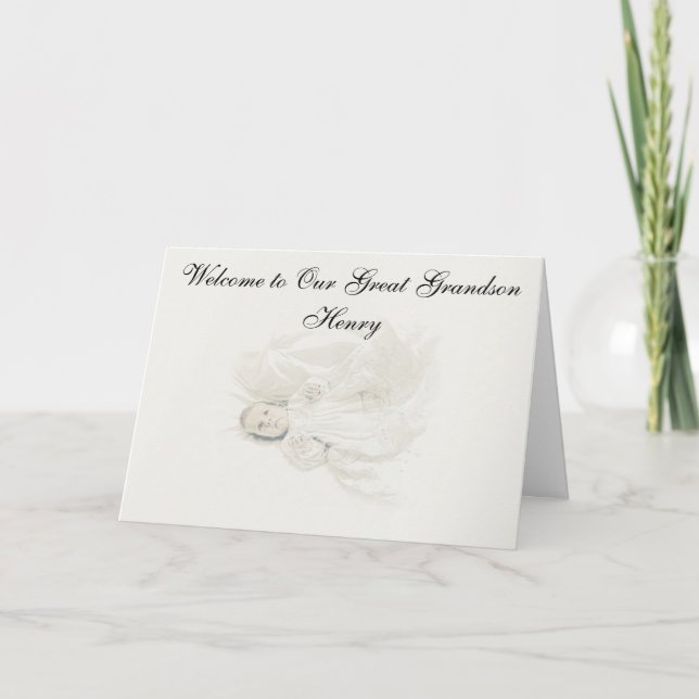 NACIMIENTO DE GRANDE - TARJETA DE FELICITACIÓN DEL (Anverso)