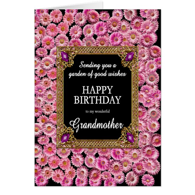 Nacimiento de la abuela Daisies rosados (Frente)