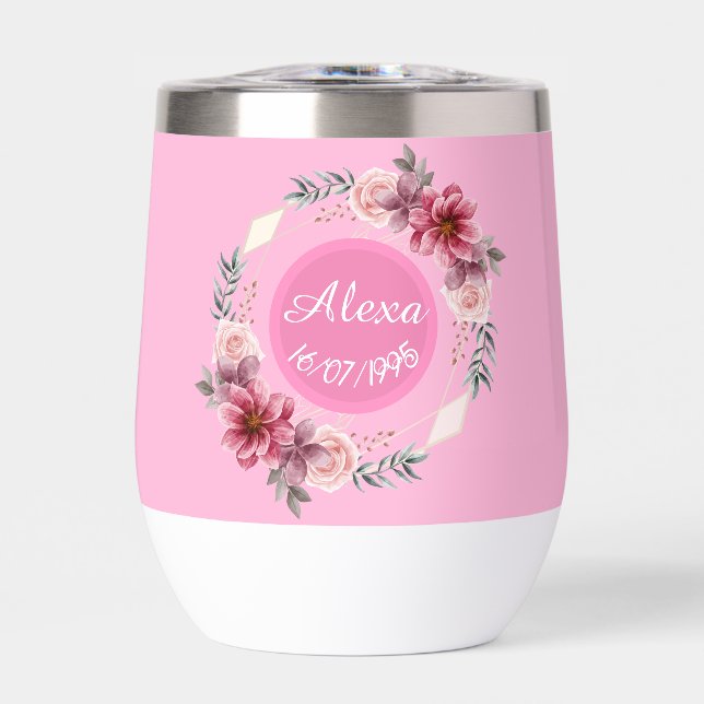 Nacimiento de la flor rosa cúpula (Frente)
