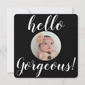 Nacimiento de la foto de Baby Girl Hello Gorgeous