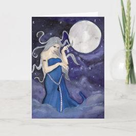 Nacimiento de una tarjeta de felicitación estrella