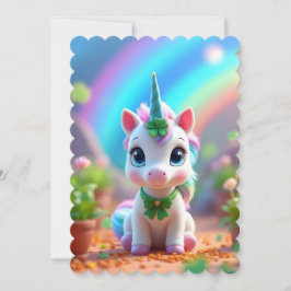 Nacimiento de unicornio y arcoiris, cumpleaños de