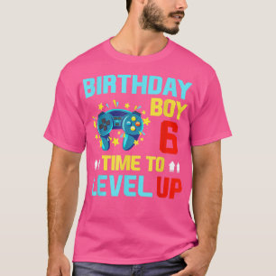 Nacimiento niño 6 camiseta 6 años de edad Videojue
