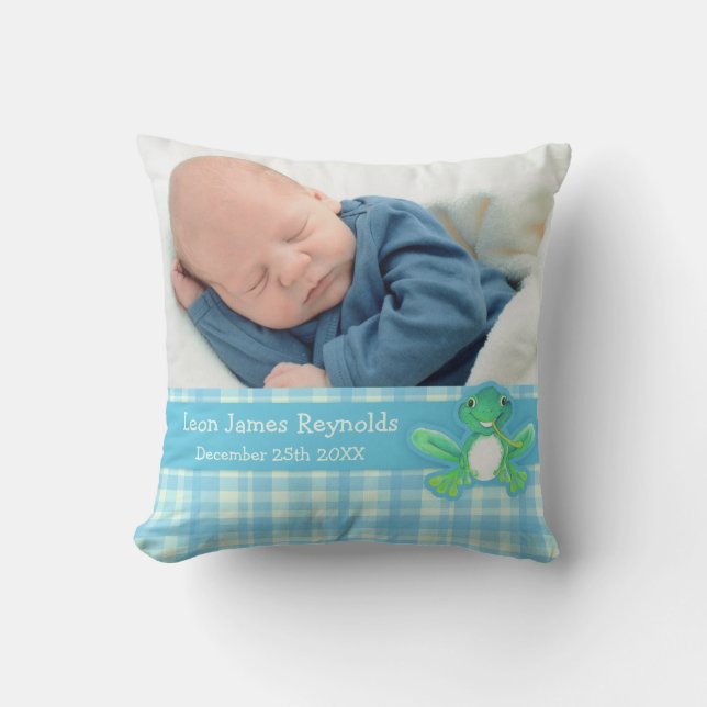 Nacimiento recién nacido regalo niños almohada de  (Anverso)